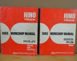 1989 Hino SG Truck Service Manual