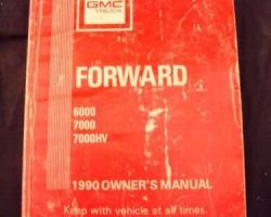 1990 GMC W4 Forward Owner's Manual