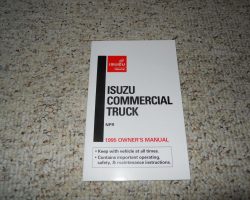 1995 Isuzu NPR Truck Diesel Engine Owner's Manual
