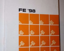 1998 Mitsubishi Fuso FE Models Owner's Manual
