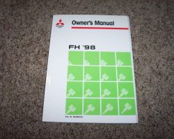 1998 Mitsubishi Fuso FH Owner's Manual