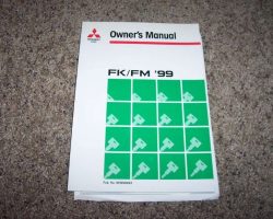 1999 Mitsubishi Fuso FK Owner's Manual