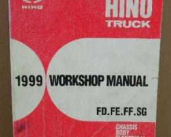 1999 Hino FD Truck Service Manual
