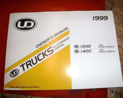 1999 UD Trucks UD1200 Models Operator's Manual