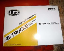 1999 UD Trucks UD1800CS Models Operator's Manual