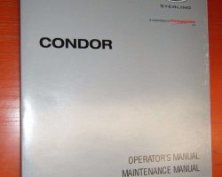2002 Sterling Condor Truck Operator's & Maintenance Manual