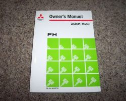 2001 Mitsubishi Fuso FH Owner's Manual