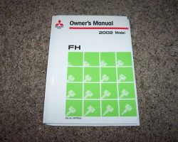 2002 Mitsubishi Fuso FH Owner's Manual