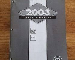 2003 Chevrolet T7500 T-Series Truck Service Manual