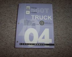 2004 Chevrolet T8500 T-Series Truck Service Manual