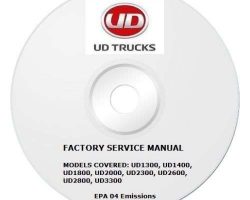 2005 UD Trucks UD1300 Models Service Manual CD