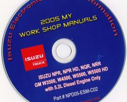 2005 GMC W3500 Diesel Truck Service Manual CD