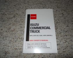 2006 Isuzu NPR Truck Diesel Engine Owner's Manual