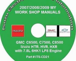 2007 Isuzu HXR Truck Service Manual CD