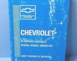 2007 Chevrolet W4500 Diesel Truck Owner's Manual