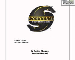 2009 Workhorse W Series Motorhome Chassis Service Manual CD