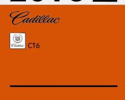2016 Cadillac CT6 Service Manual
