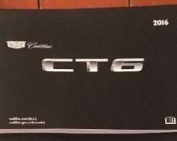 2016 Cadillac CT6 Owner's Manual