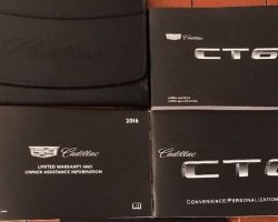 2016 Cadillac CT6 Owner's Manual Set