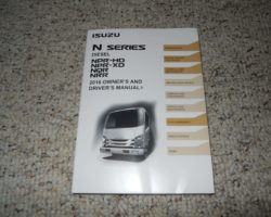2016 Isuzu NRR Truck Diesel Engine Owner's Manual