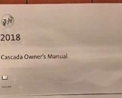 2018 Buick Cascada Owner's Manual