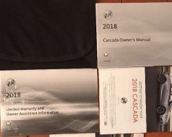 2018 Buick Cascada Owner's Manual Set