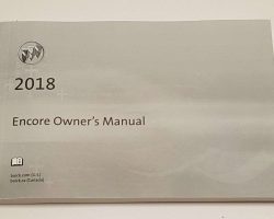 2018 Buick Encore Owner Operator User Guide Manual