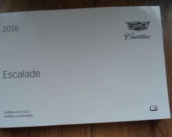2018 Cadillac Escalade & Escalade ESV Owner's Manual