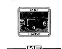 Massey Ferguson 3182990M1 Operator Manual - 282 Tractor