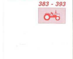 Massey Ferguson 3534153M92 Operator Manual - 353 / 363 / 373 / 383 / 393 Tractor (Italy build)