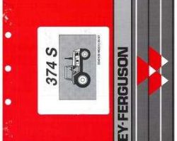 Massey Ferguson 3540100M2 Parts Book - 374S Tractor (cab, eff sn D03066)