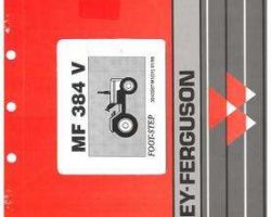 Massey Ferguson 3540307M1 Parts Book - 384V Tractor (footstep, eff sn D40092)