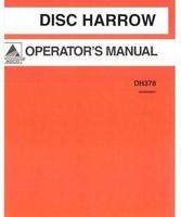AGCO 3643658M91 Operator Manual - DH378 Disc Harrow