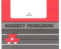 Massey Ferguson 3643679M91 Operator Manual - 4007 Rotary Cutter