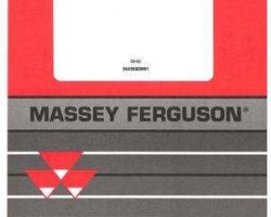 Massey Ferguson 3643682M91 Operator Manual - 4015 Rotary Cutter - Shredder / 4115 Rotary Cutter