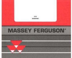 Massey Ferguson 3643687M91 Operator Manual - 400 / 450 / 460 / 470 Disc Harrow