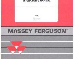 Massey Ferguson 3644328M91 Operator Manual - 960 / 970 / 980 Rear Blade