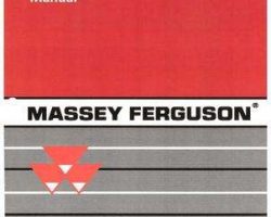 Massey Ferguson 3651896M1 Operator Manual - 3210 / 3220 / 3225 / 3235 / 3245 / 3255 Tractor (S, F, FA, GE, V)