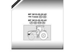 Massey Ferguson 3906132M10 Parts Book - 3615 / 3625 / 3635 / 3645 Tractor (tier 2, prior to sn T14026)