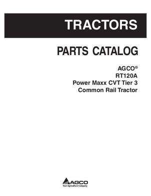 AGCO 3906147M11 Parts Book - RT120A Tractor (PowerMaxx CVT, tier 3)