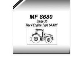 Massey Ferguson 3906320M5 Parts Book - 8670 Stage 3b, Tier 4 Engine Type 84 AWI, Tier 2 Engine Type 84 WI