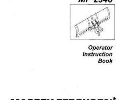 Massey Ferguson 4263464M1 Operator Manual - 2340 Dozer Blade
