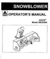 AGCO 4263730M1 Operator Manual - SB2550A Snowblower
