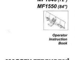 Massey Ferguson 4263899M1 Operator Manual - 1545 / 1550 Dozer Blade (requires subframe)