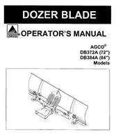 AGCO 4263900M1 Operator Manual - DB372A (72 inch) / DB384A (84 inch) Dozer Blade
