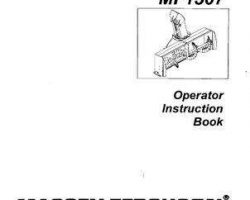 Massey Ferguson 4263909M1 Operator Manual - 1507 Snow Blower (requires subframe)