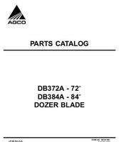 AGCO 4263970M1 Parts Book - DB372A / DB384A Dozer Blade (requires subframe)