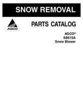 AGCO 4263986M3 Parts Book - SB572A Snow Blower
