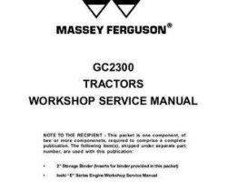 Massey Ferguson 6200 Series Tractors Volume 2 Service Manual