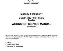 Massey Ferguson 1428V 1431 Hydrostatic Transmission Tractor Service Manual Packet